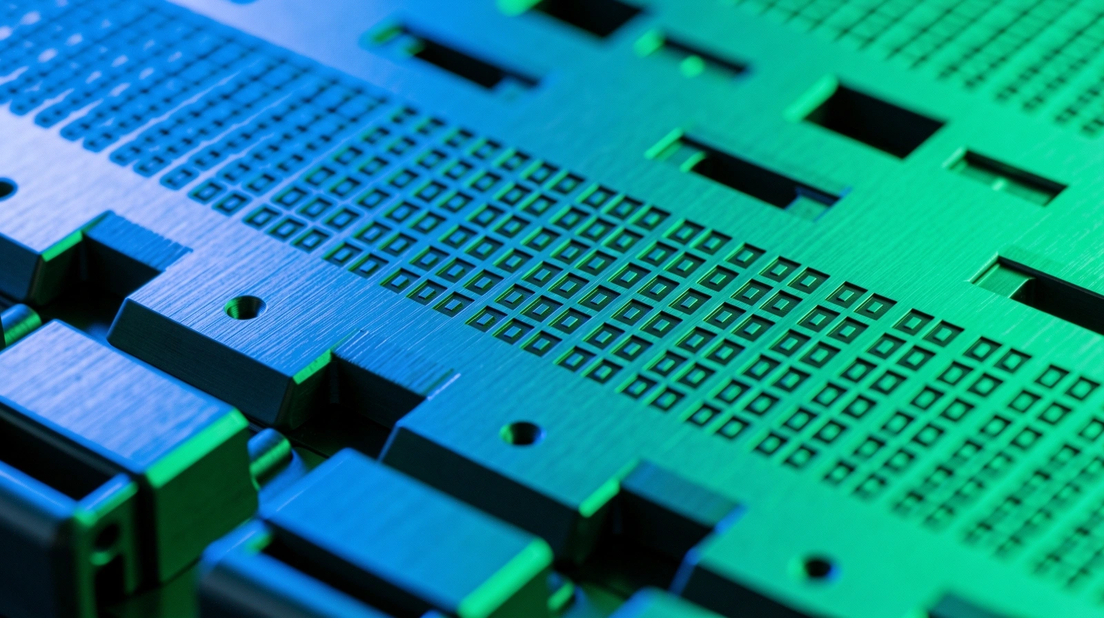 High-precision data matrix etching